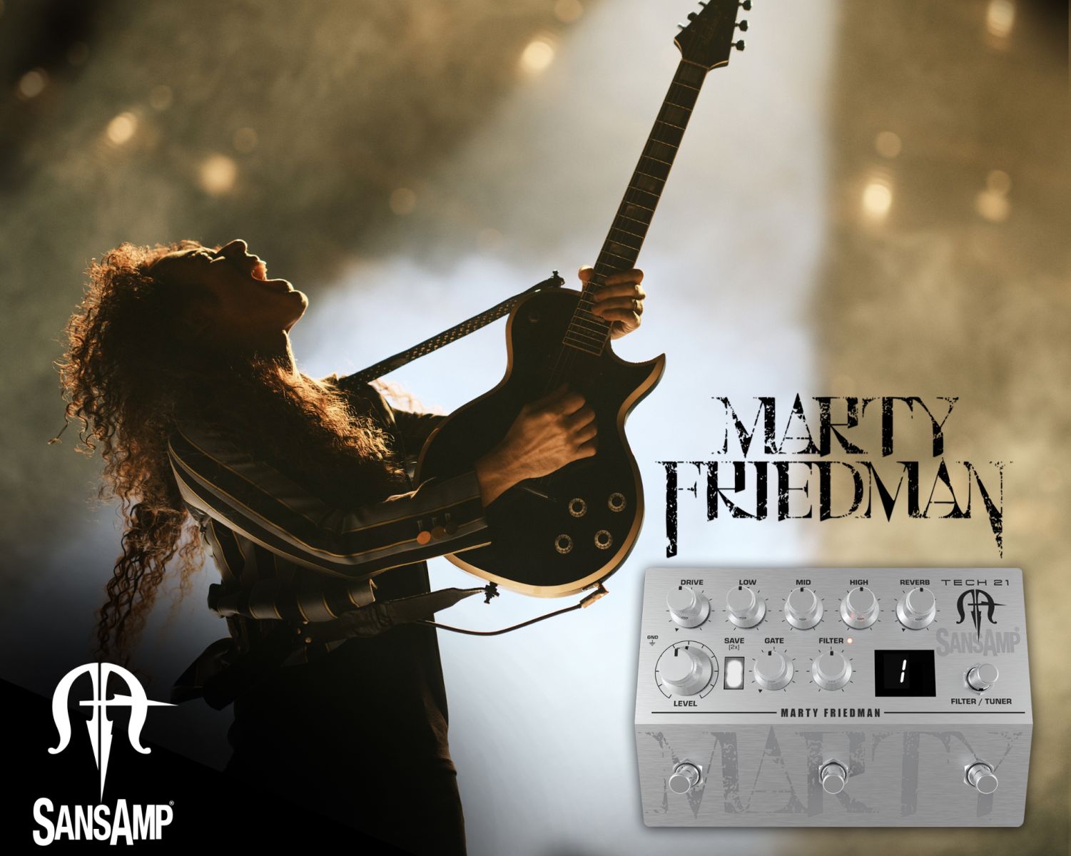 Tech 21 Marty Friedman Signature SansAmp MF1 Pedal – Musicians Oasis